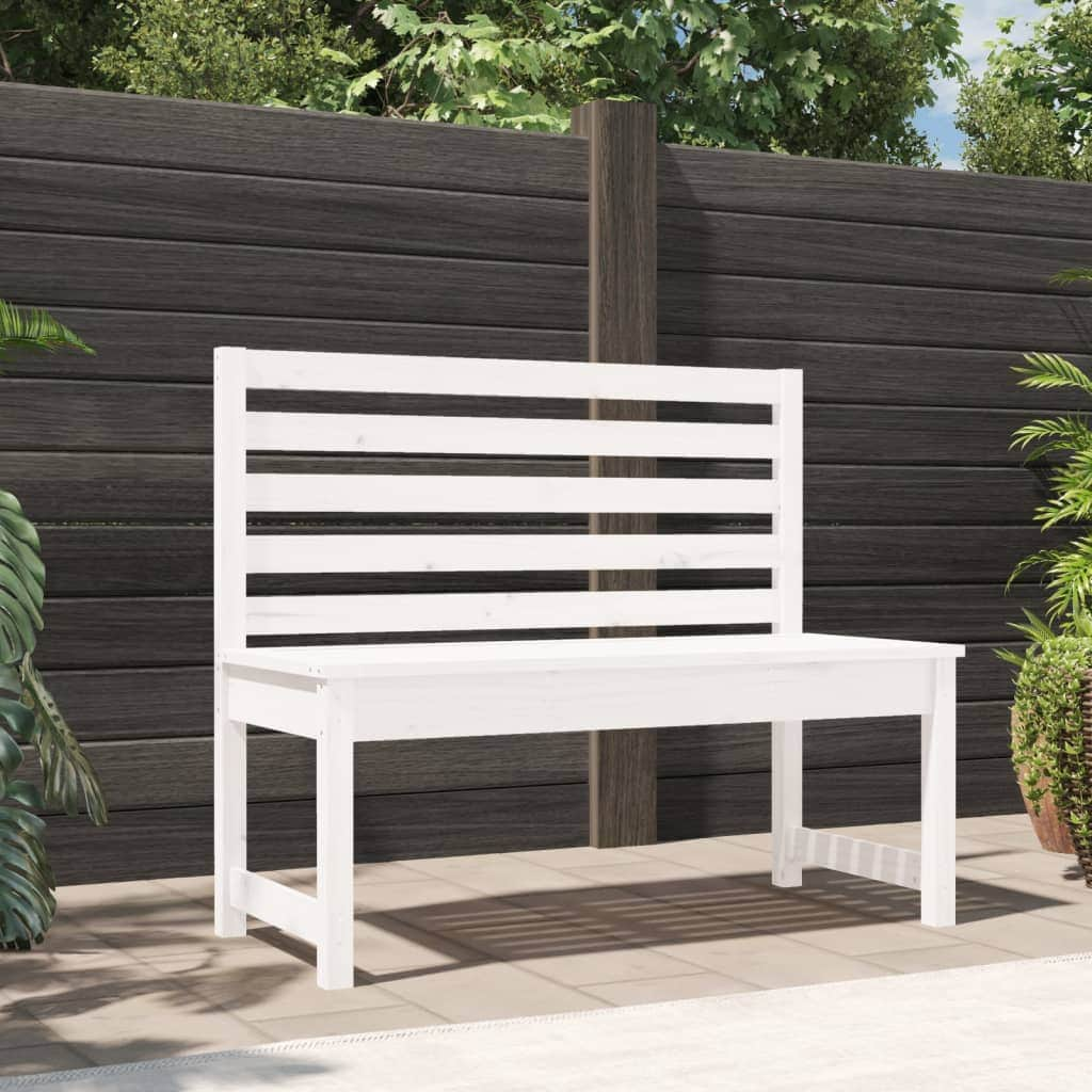 Pine Serene: Classic Solid Wood Garden Bench