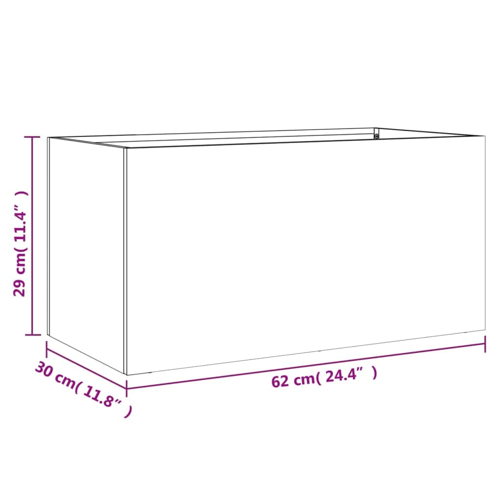 Planter Anthracite Cold-rolled Steel