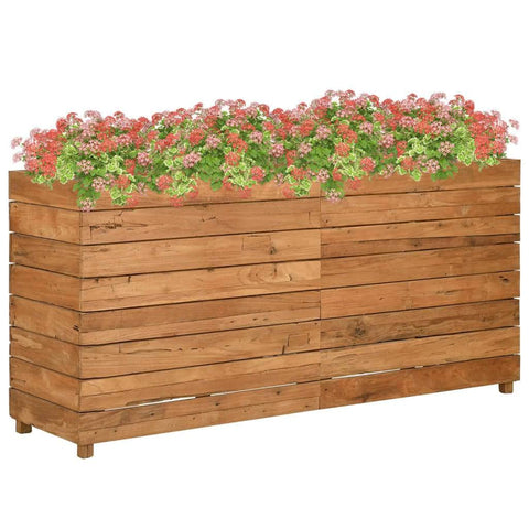 Planter  Recycled Teak and Steel