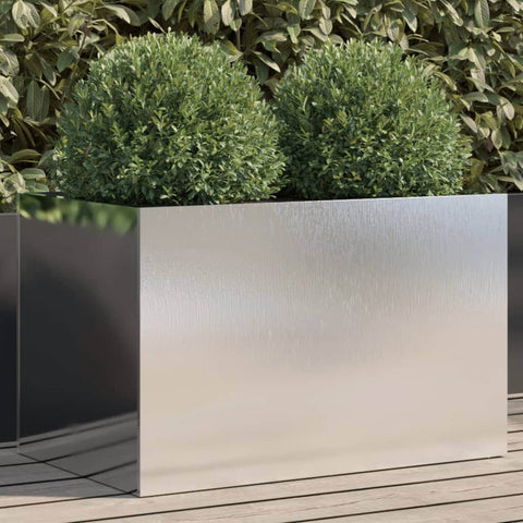 Planter Silver 62x40x39 cm Stainless Steel