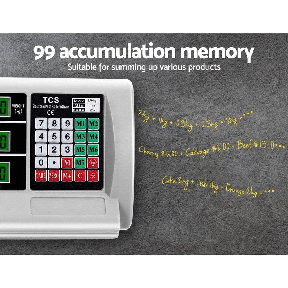 Platform Scales Digital 150Kg Electronic Scale Counting Lcd