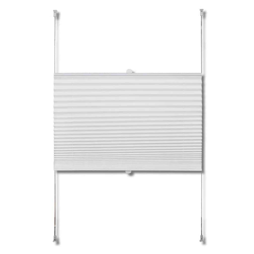 Plisse Blind White Pleated Blind SXL