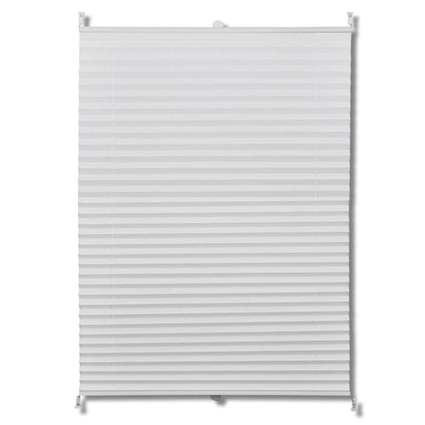 Plisse Blind White Pleated Blind SXL