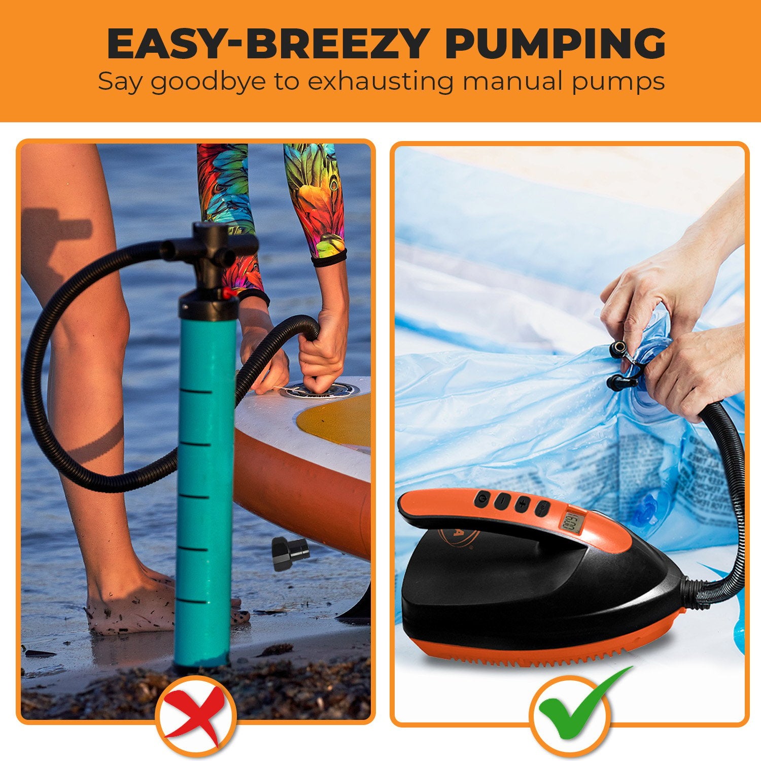 Portable Electric Air Pump 12V for Inflatable Paddle Boards