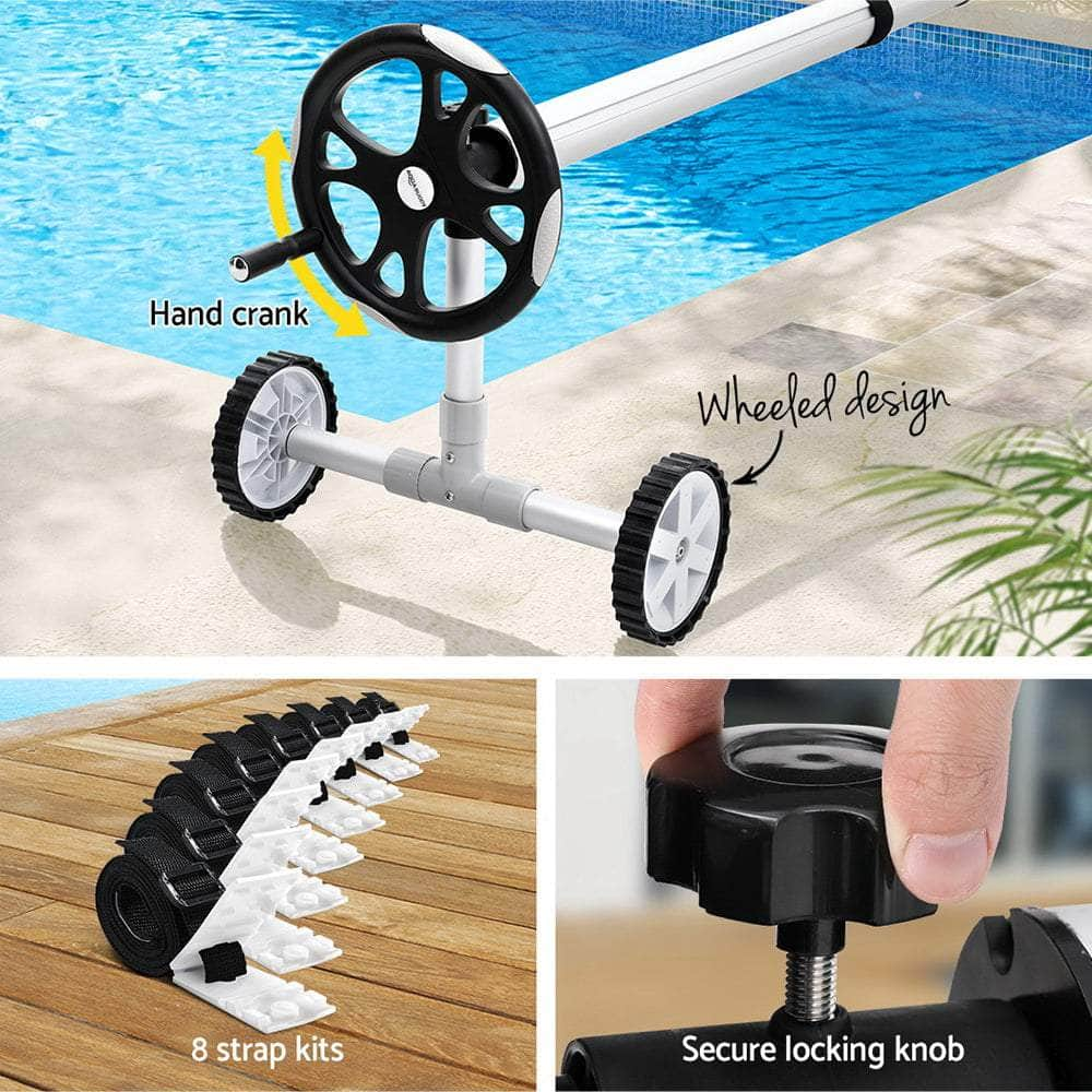 Pool Cover Roller 6.55m Adjustable Swimming Pool Solar Blanket Reel