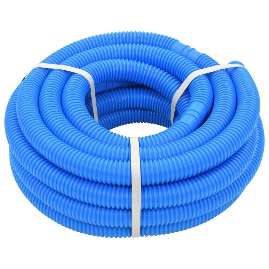 Pool Hose with Clamps Blue 38 mm12 m