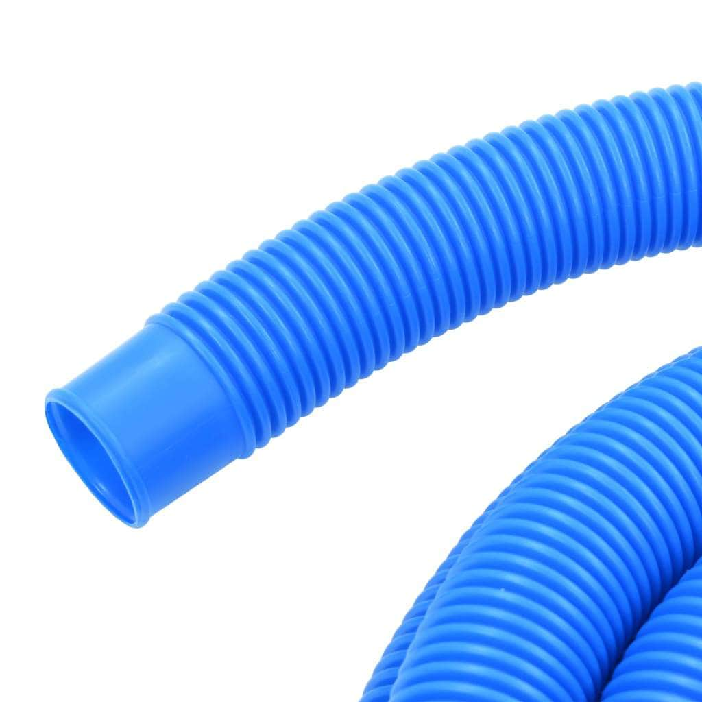 Pool Hose with Clamps Blue 38 mm12 m