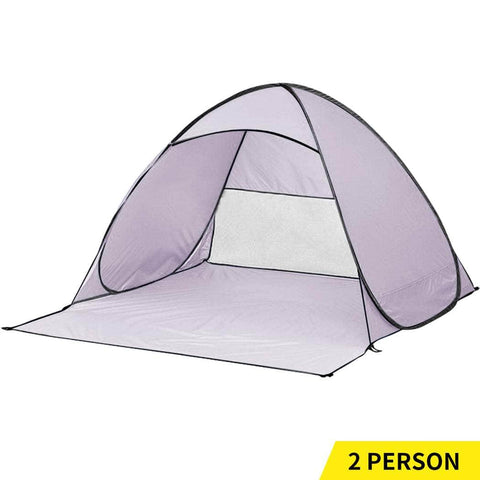 Pop Up Beach Tent Caming Portable - Grey