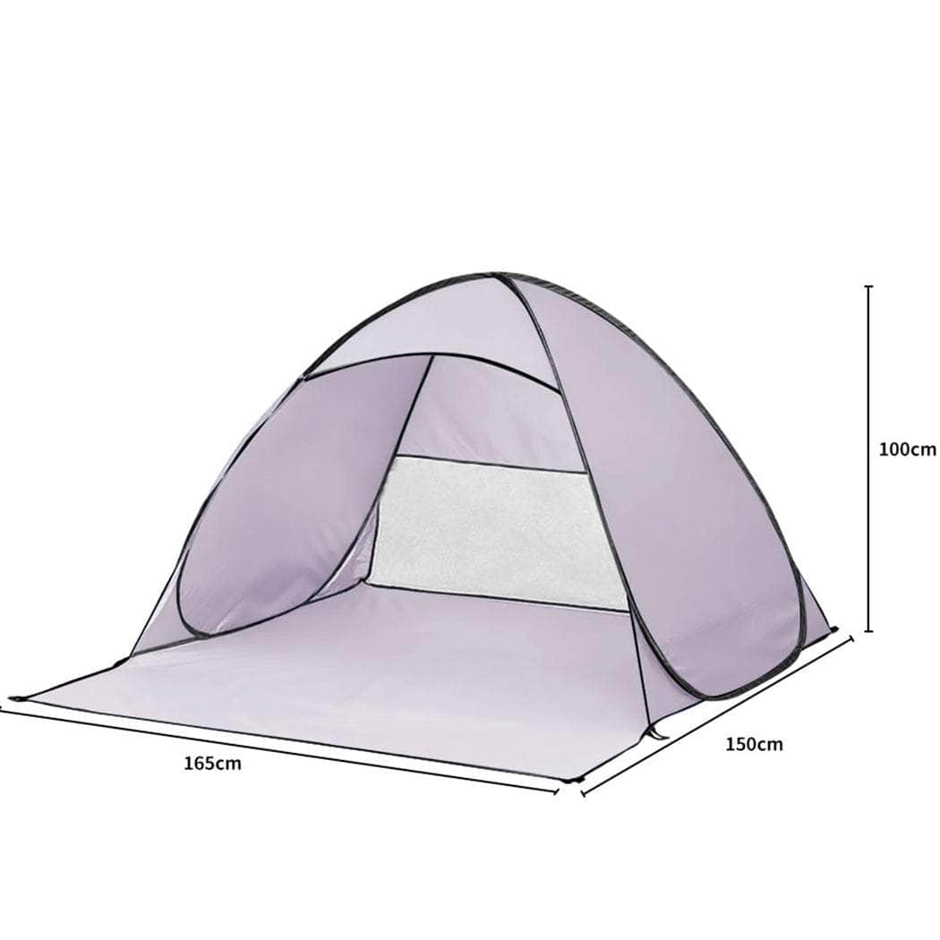 Pop Up Beach Tent Caming Portable - Grey