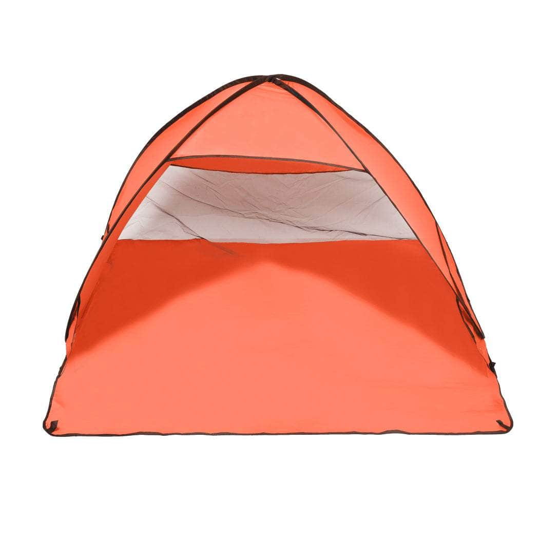 Pop Up Beach Tent Caming Portable Orange