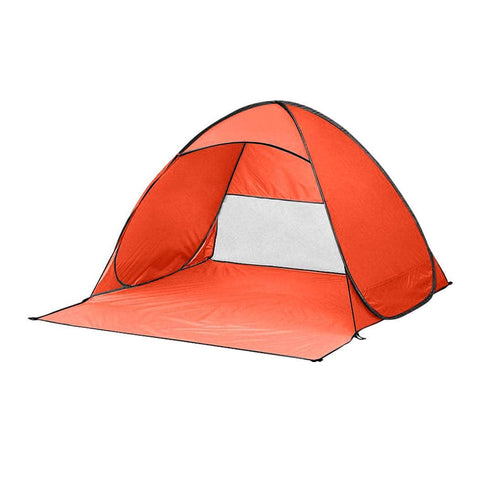 Pop Up Beach Tent Caming Portable Orange