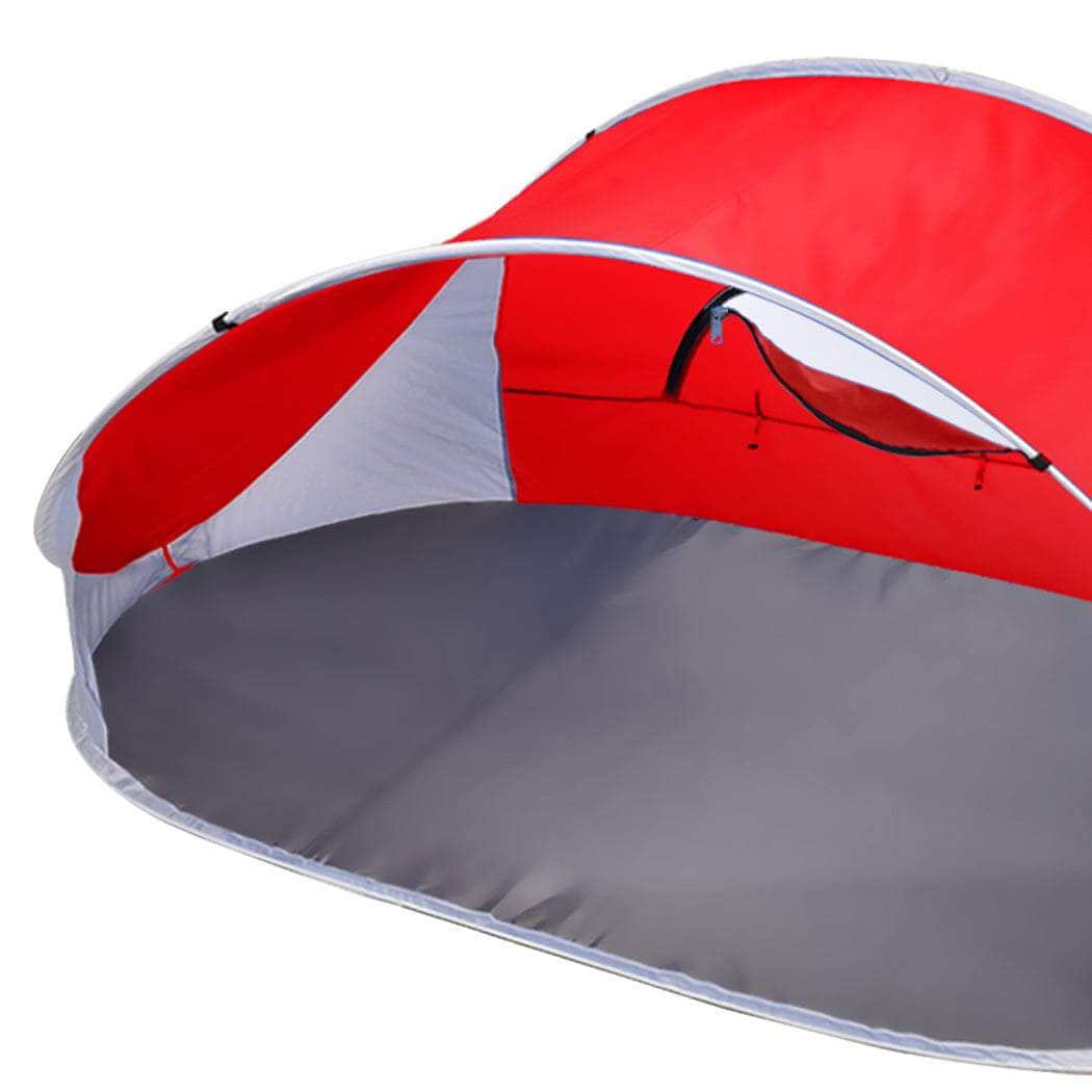 Pop Up Tent Camping Beach Red