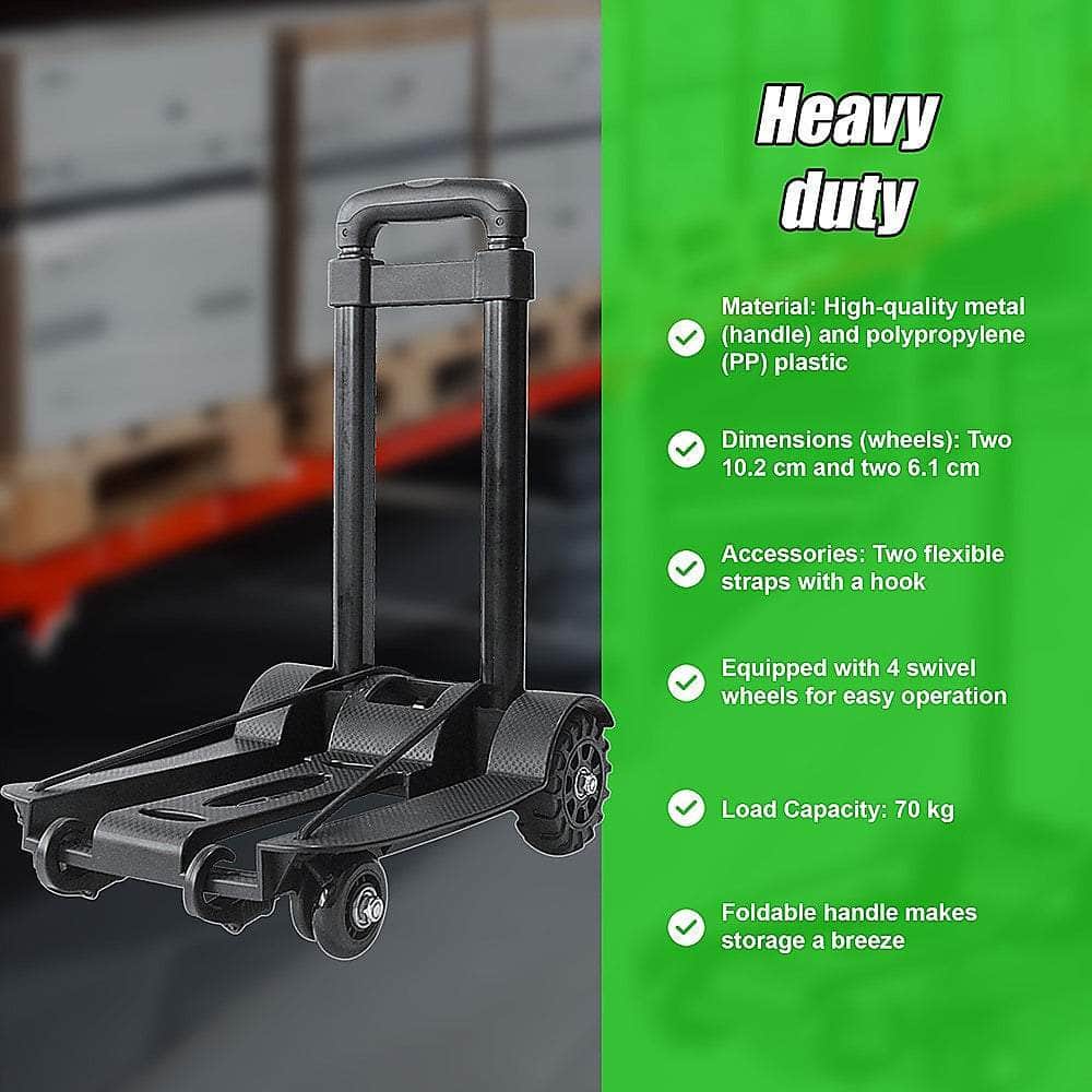 Portable Folding Dolly Cart Luggage Trolley