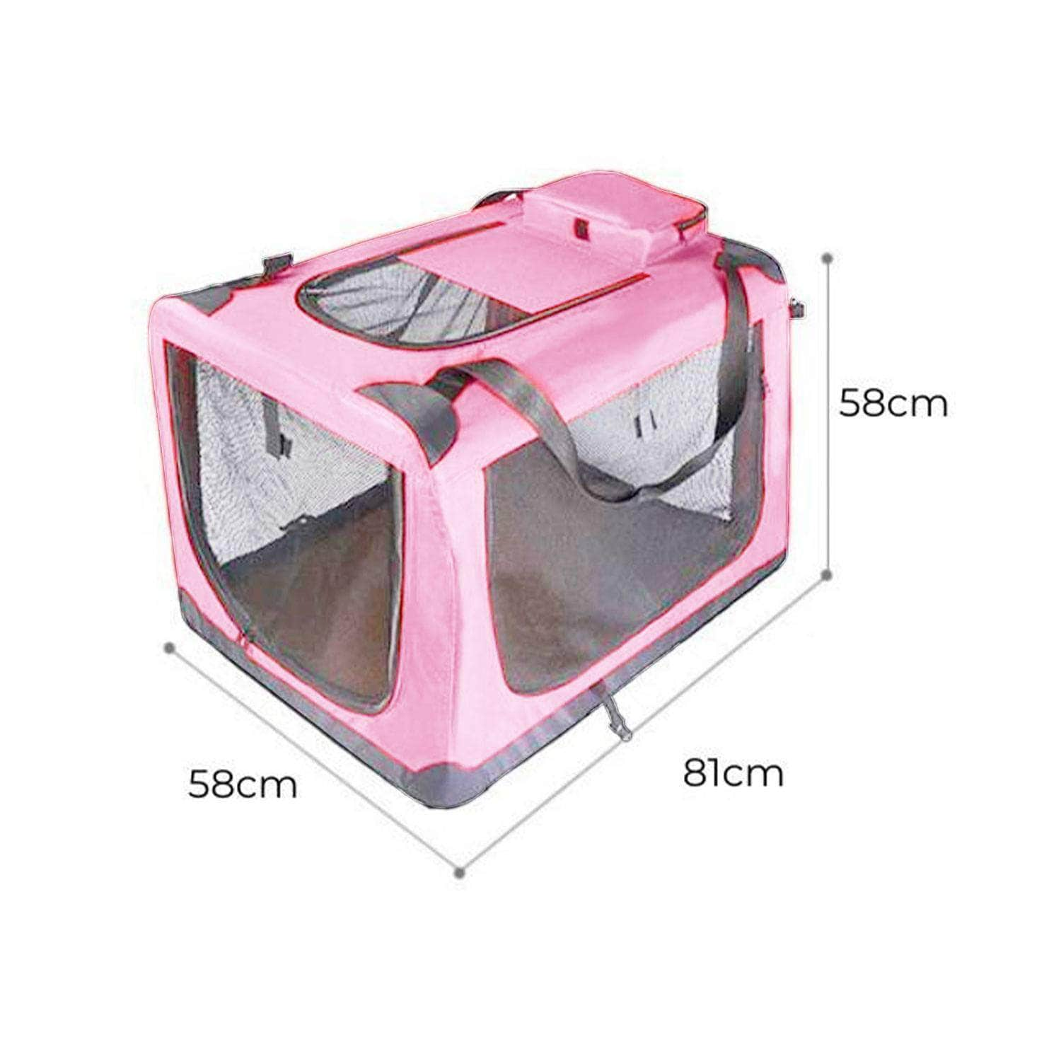 Portable Pet Carrier-Model 1-Xl and M Size Blue/Pink/Grey