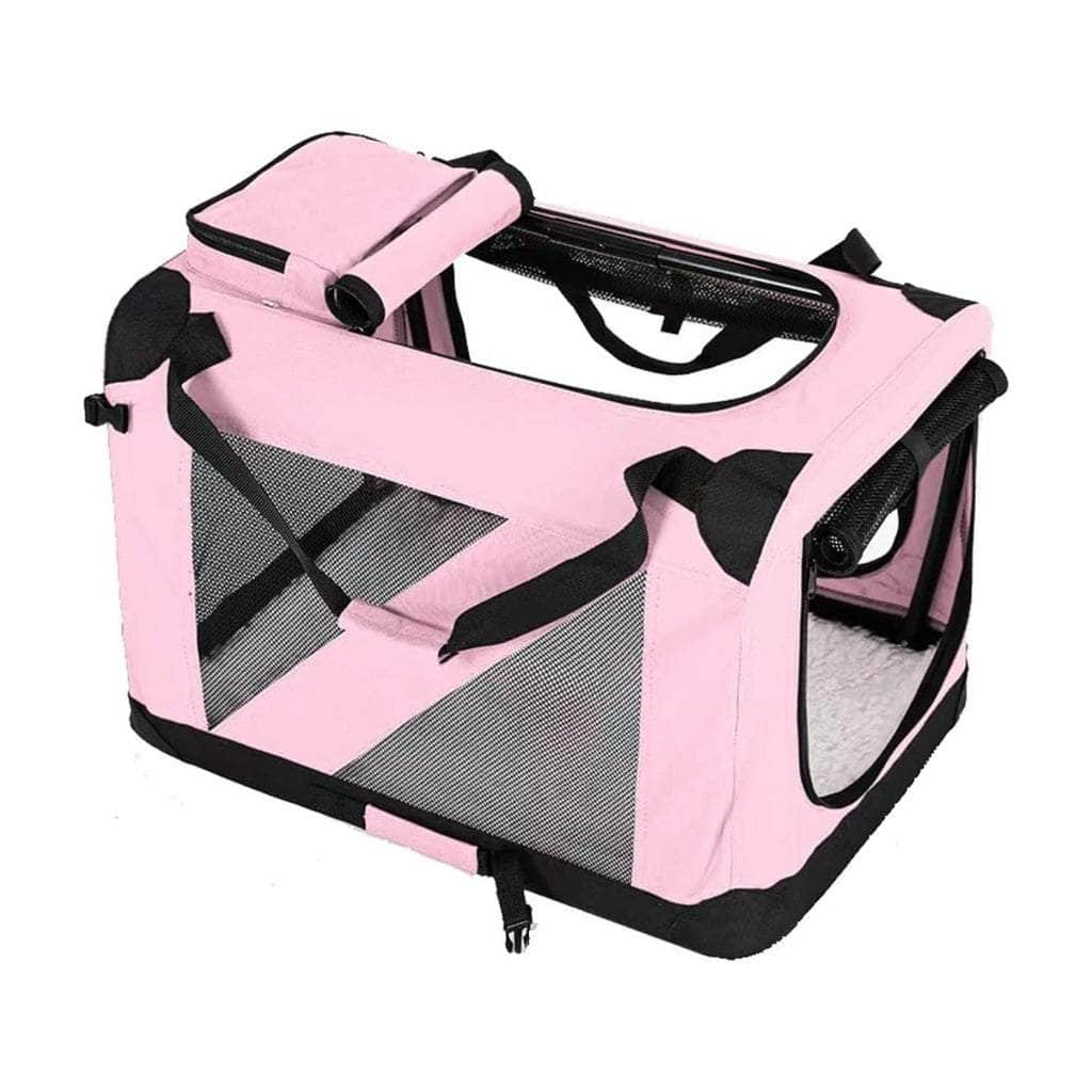 Portable Pet Carrier-Model 1-Xl and M Size Blue/Pink/Grey