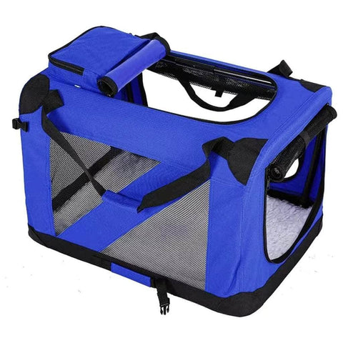 Portable Pet Carrier-Model 1-Xl and M Size Blue/Pink/Grey