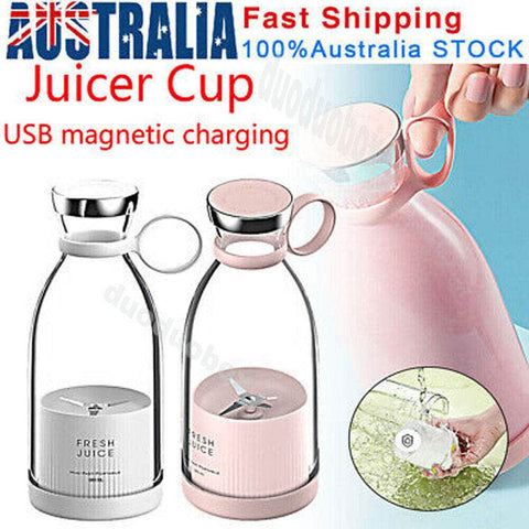 Portable USB Juice Extractors Electric Blender Fresh Fruit Smoothie Mixers White