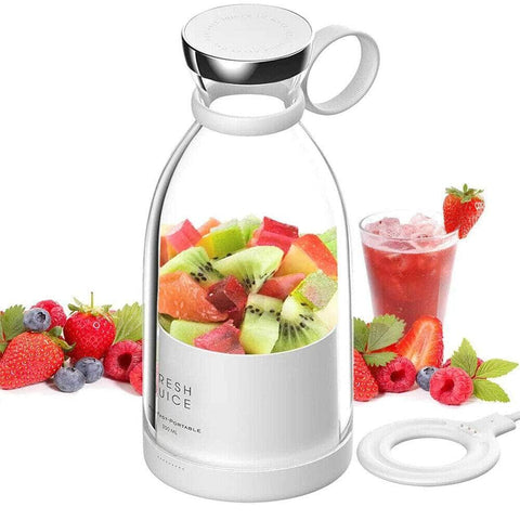 Portable USB Juice Extractors Electric Blender Fresh Fruit Smoothie Mixers White