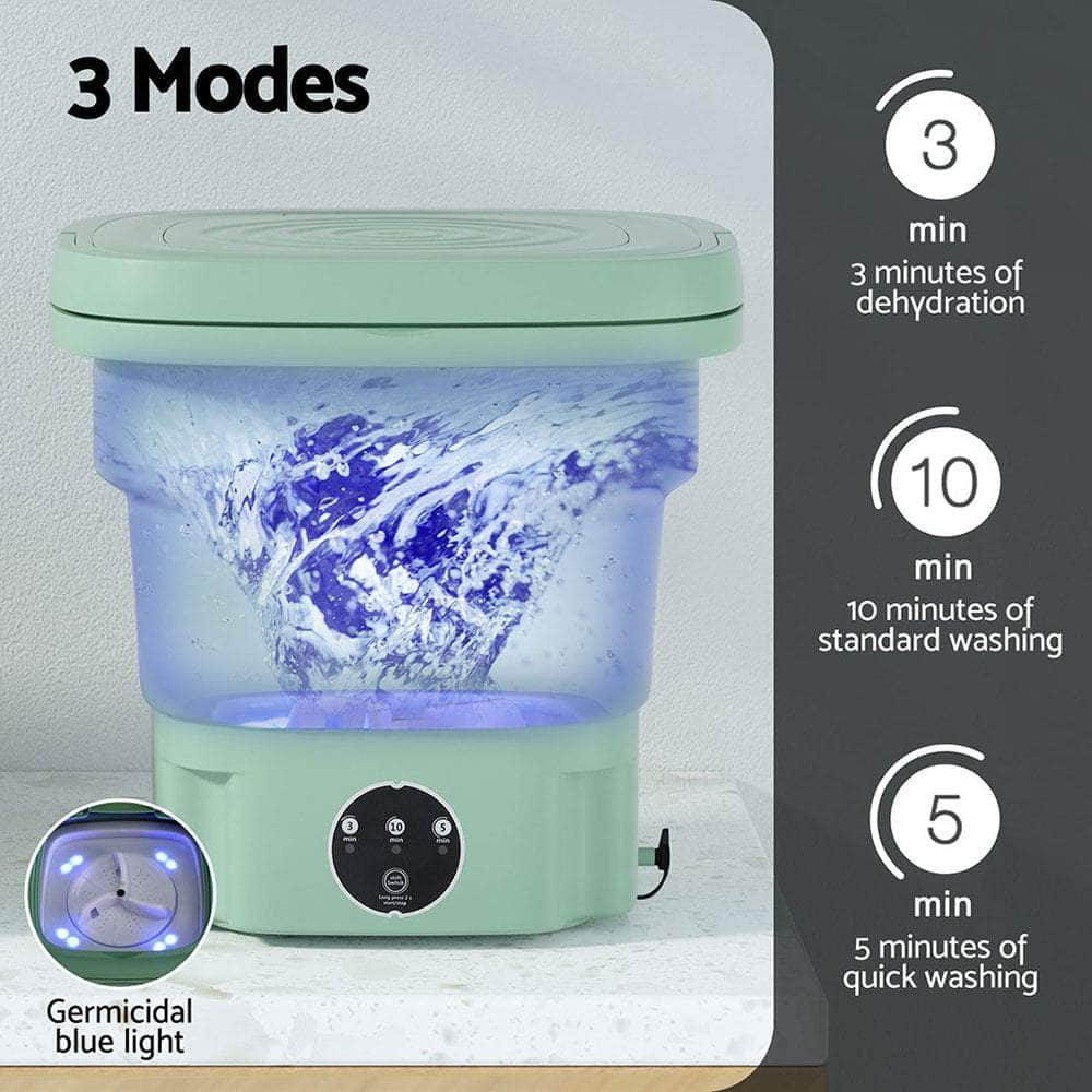 Portable Washing Machine 8L Green