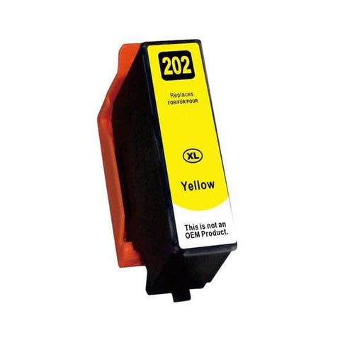 Premium Inkjet Cartridge Replacement For 202Xl Yellow