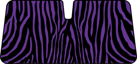 Premium Sun Shade [147Cm X 68.5Cm] - Zebra Purple