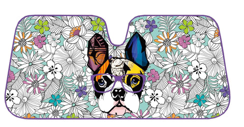 Premium Sun Shade [148Cm X 68Cm] - French Bulldog