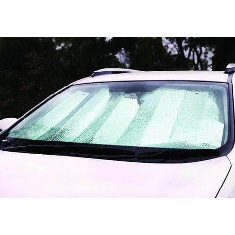 Premium Sun Shade - Large [150Cm X 70Cm] - White/Silver