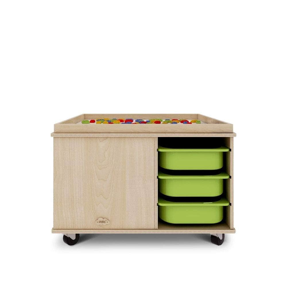 Preschool Activity Play Table with 12 Storage Bins