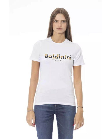 Pretty In Pink/Purple/Blue/White Baldinini'S Cotton Tops & T-Shirt For Ladies