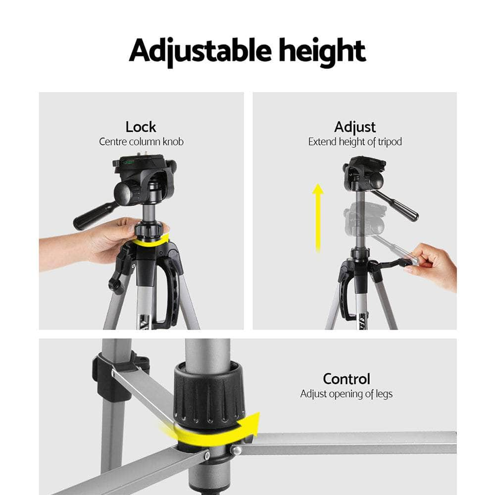 Professional Dslr Camera Tripod Stand, Adjustable 55-145Cm