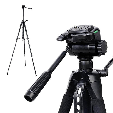 Professional Dslr Camera Tripod Stand, Adjustable 62-160Cm Black