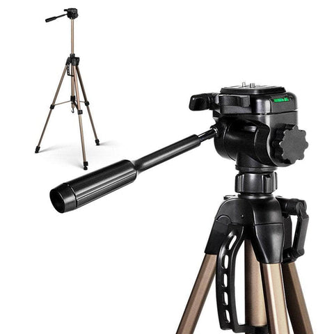 Professional Dslr Camera Tripod Stand, Adjustable 62-160Cm Gold