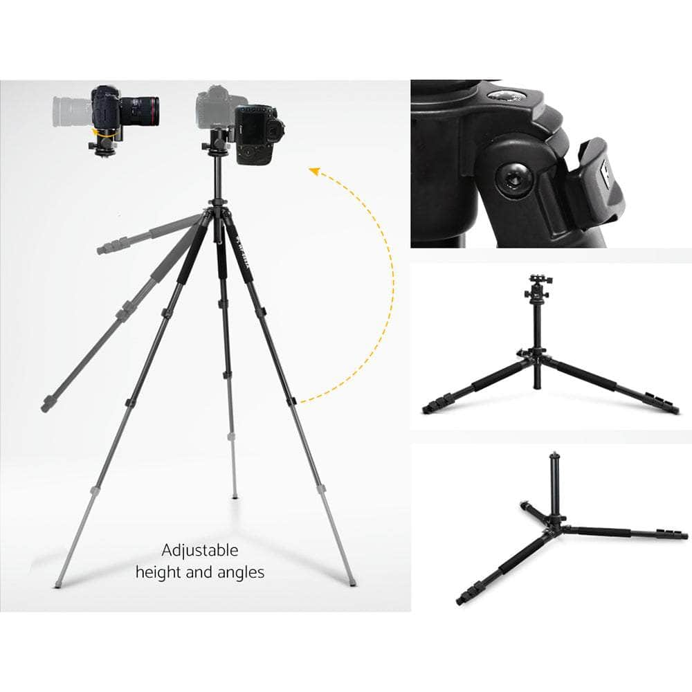 Professional Dslr Camera Tripod Stand, Adjustable 64-173Cm