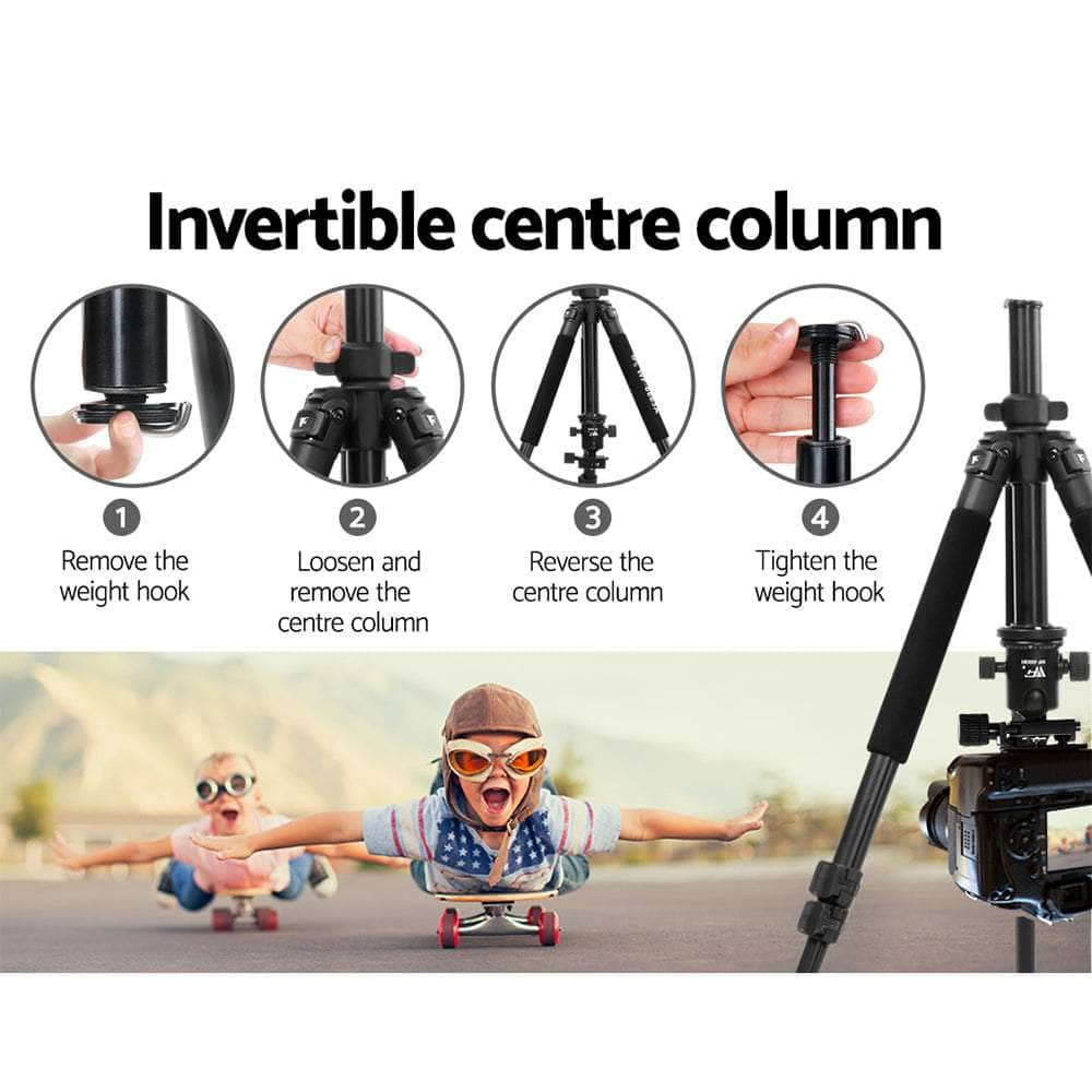 Professional Dslr Camera Tripod Stand, Adjustable 64-173Cm