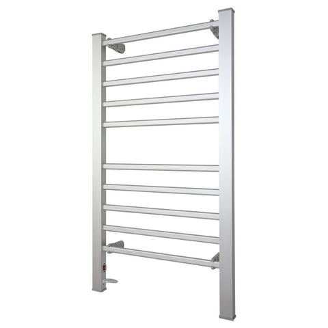 Heated Towel Rack Electric Rails Warmer 160 Watt- Silver