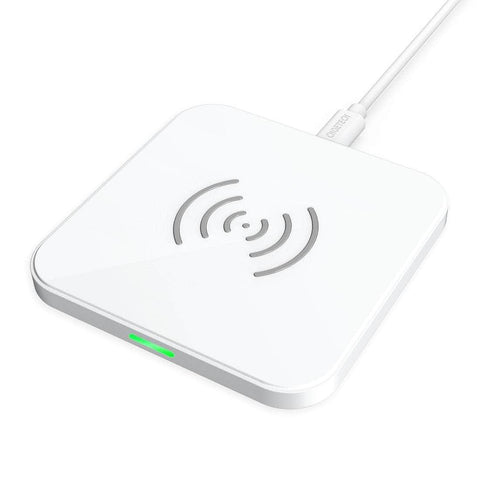 Qi Certified 10W/7.5W Fast Wireless Charger Pad (White)