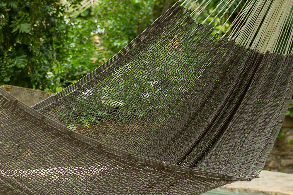 Queen Size Outdoor Cotton Mexican Hammock in Dream Sands Colour