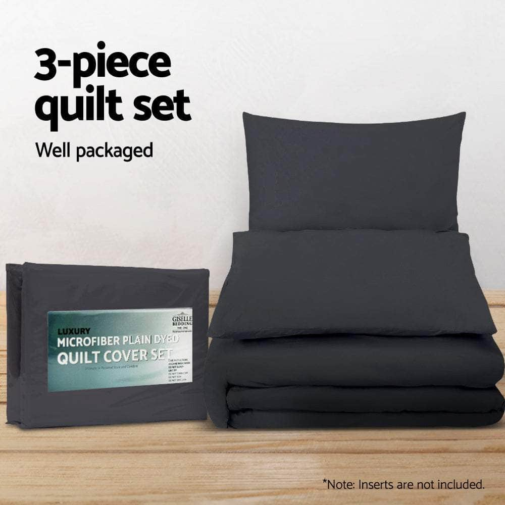 Quilt Cover Set Classic Black King