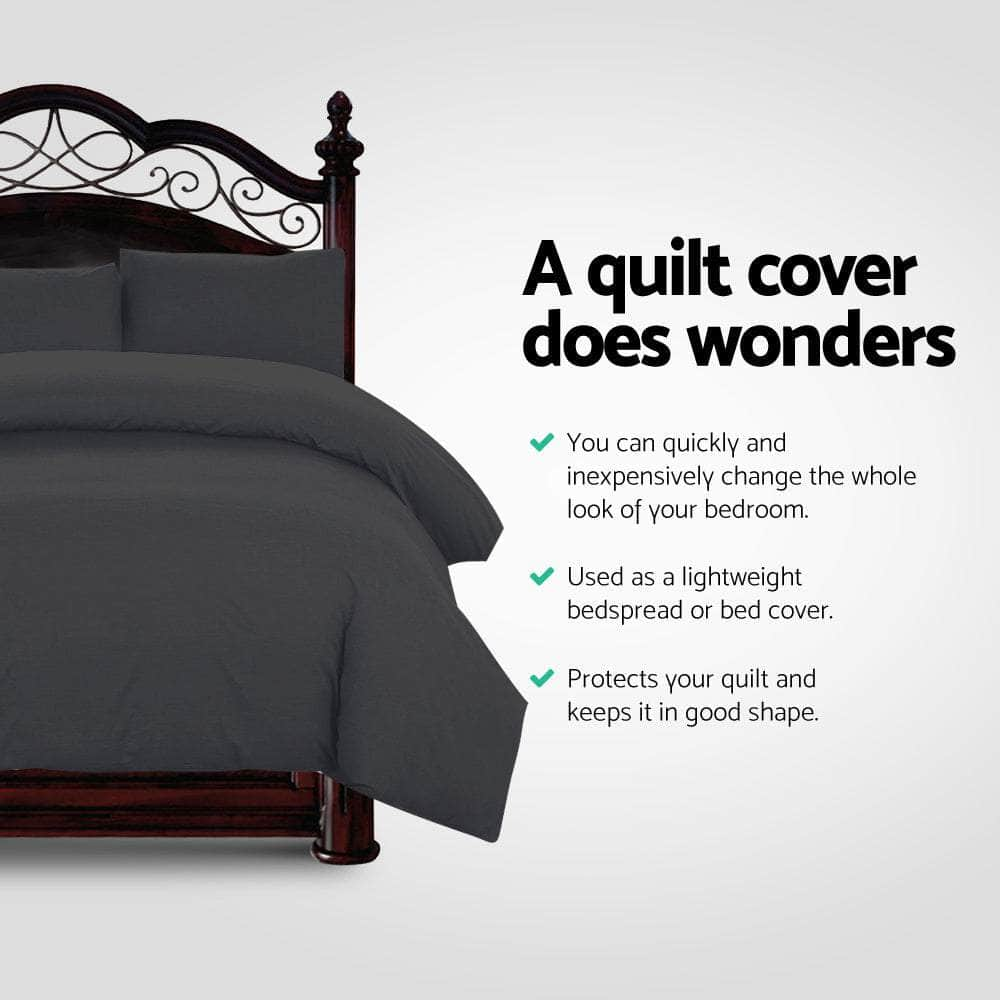 Quilt Cover Set Classic Black King