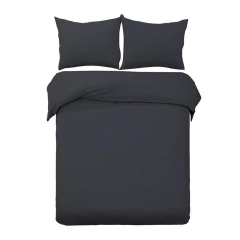 Quilt Cover Set Classic Black Queen