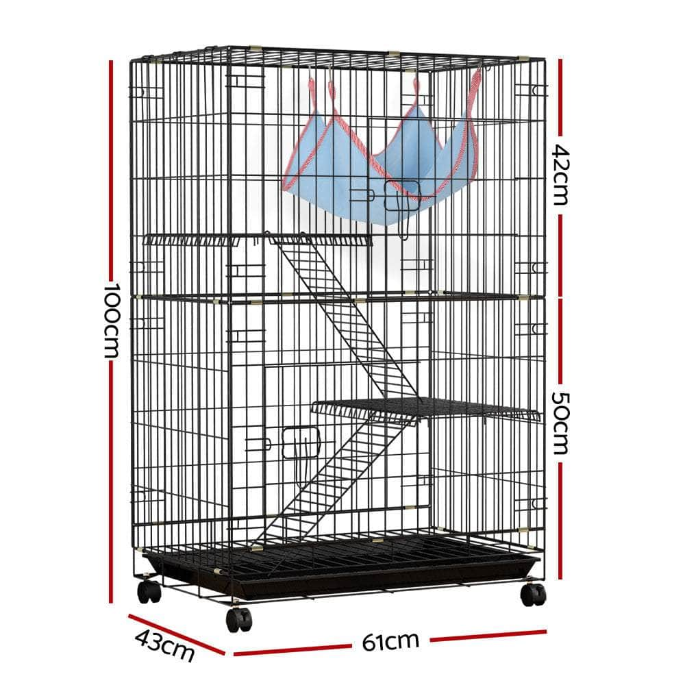 Rabbit Cage 100cm Hutch 3 Level Indoor