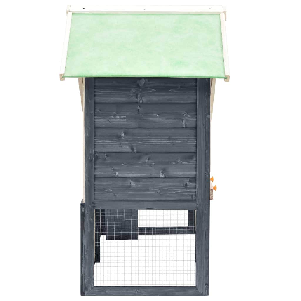 Rabbit Hutch Grey And White Solid Firwood