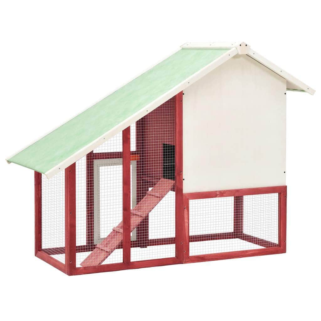 Rabbit Hutch Red And White Solid Firwood