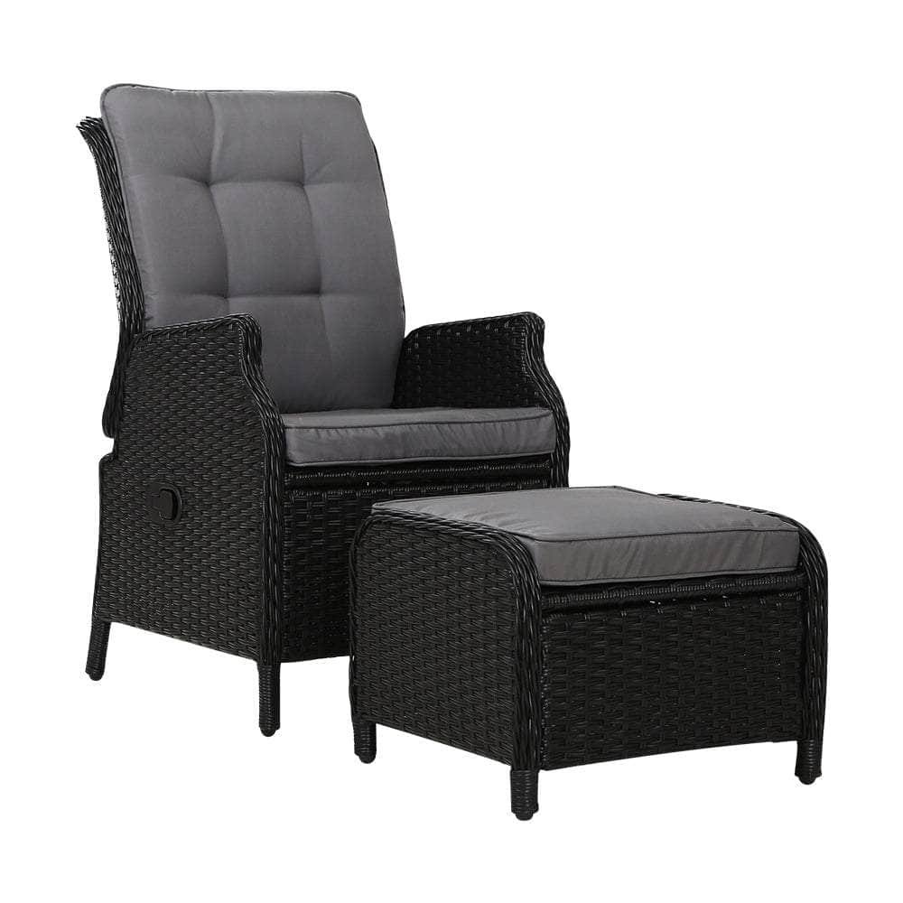 Recliner Chair Wicker Sofa set