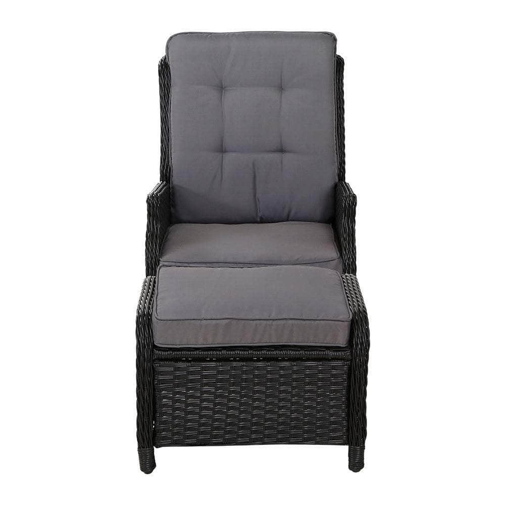 Recliner Chair Wicker Sofa set