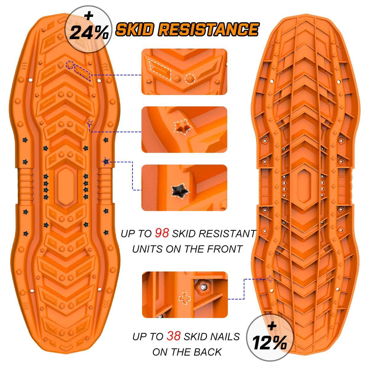 Recovery Boards Tracks Kit 4Wd Sand Snow Trucks Mud Car Vehicles