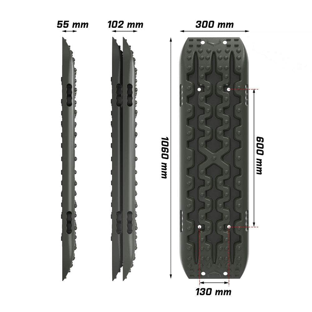 Recovery Tracks Sand Tracks Kit Carry Bag Mounting Pin Sand/Snow/Mud 10T 4Wd