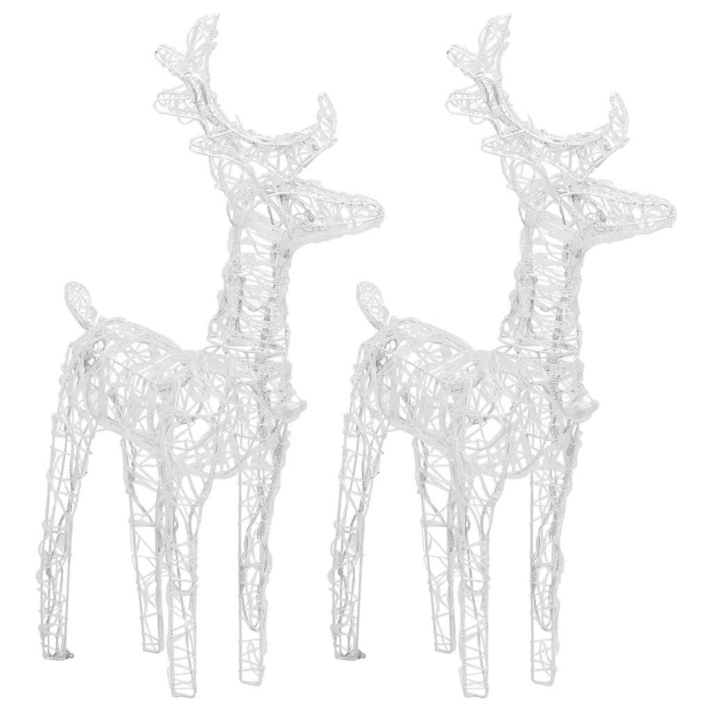 Reindeers& Sleigh Christmas Decoration 320 LEDs Acrylic