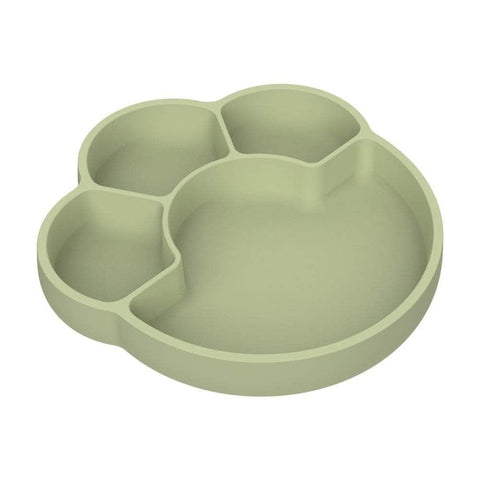 Remi Silicone Divider Plate Avocado Cream/Olive Green/Pink Clay