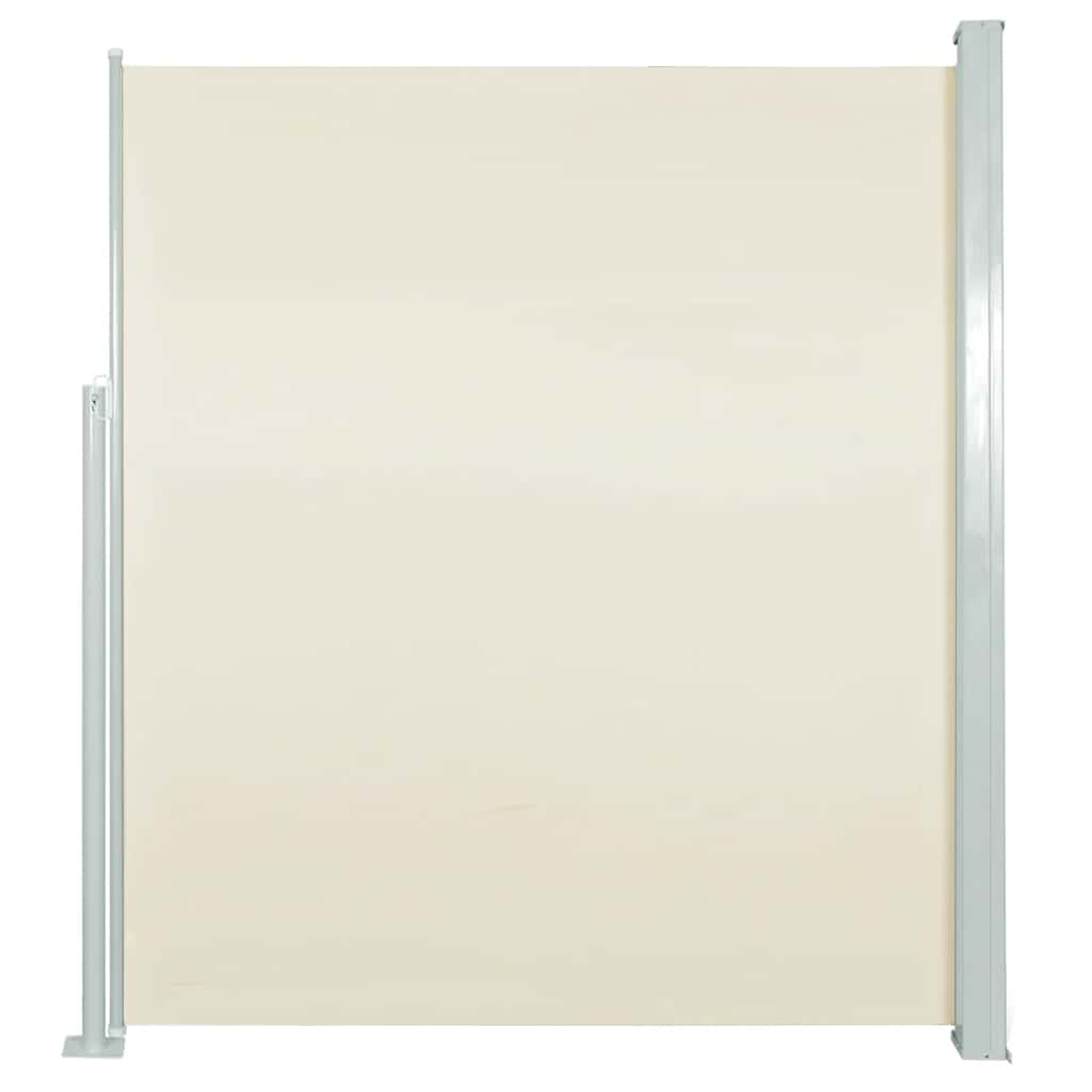 Retractable Side Awning Steel Frame - Cream